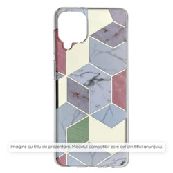 Husa Xiaomi Redmi A3x Techsuit Marble, Purple Hex