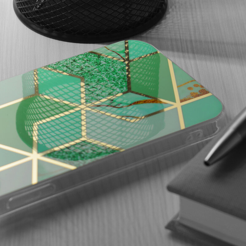 Husa Xiaomi Redmi A3x Techsuit Marble, Green Hex