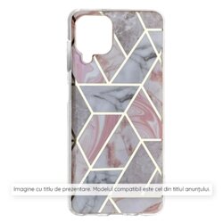 Husa Xiaomi Redmi A3x Techsuit Marble, Pink Hex