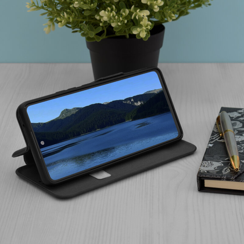 Husa 360° Xiaomi Redmi A3x Techsuit Safe Wallet Plus, negru