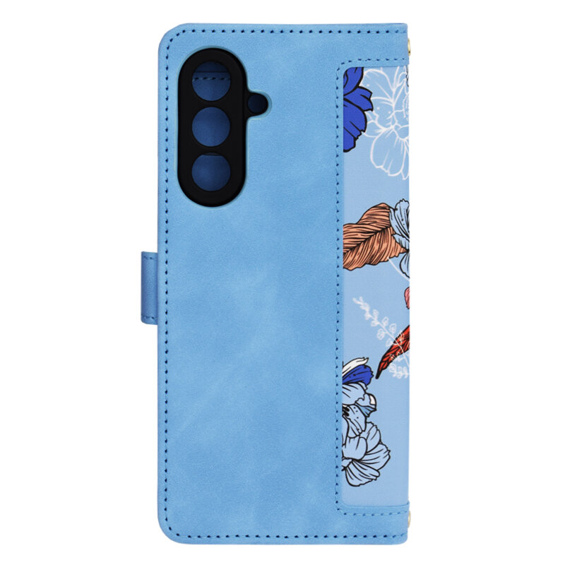 Husa personalizata fete Samsung Galaxy A26 5G Techsuit FlipCraft, bleu
