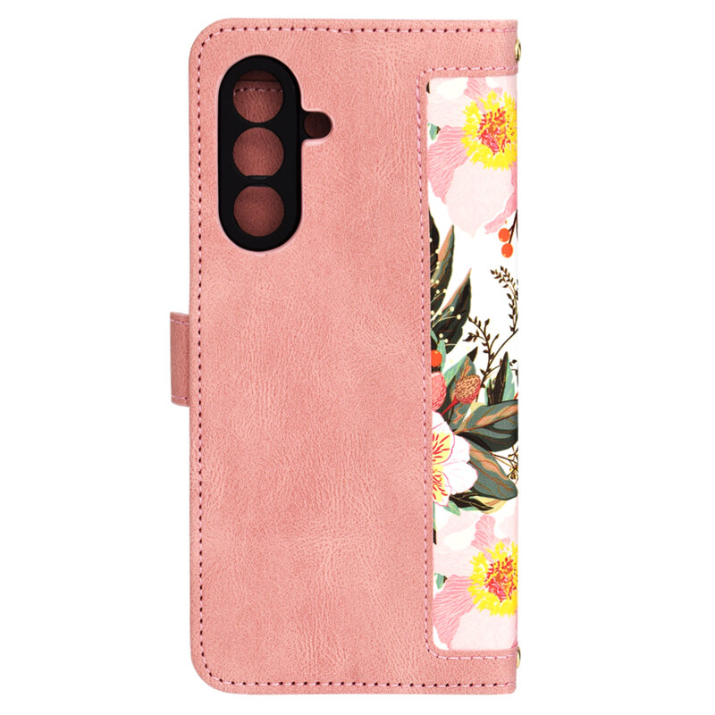 Husa personalizata fete Samsung Galaxy A26 5G Techsuit FlipCraft, roz
