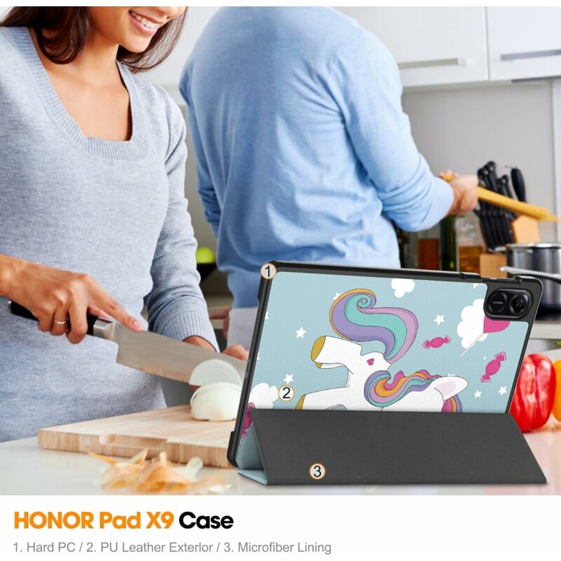 Husa Honor Pad X8a Techsuit FoldPro, Unicorn