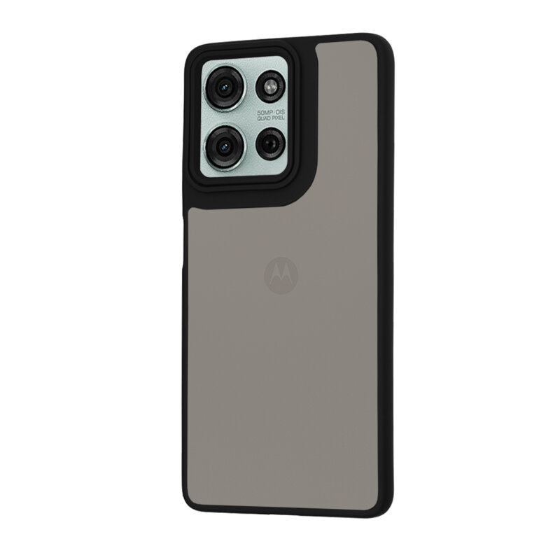 Husa Motorola Moto G75 Techsuit HaloFrost Series, negru