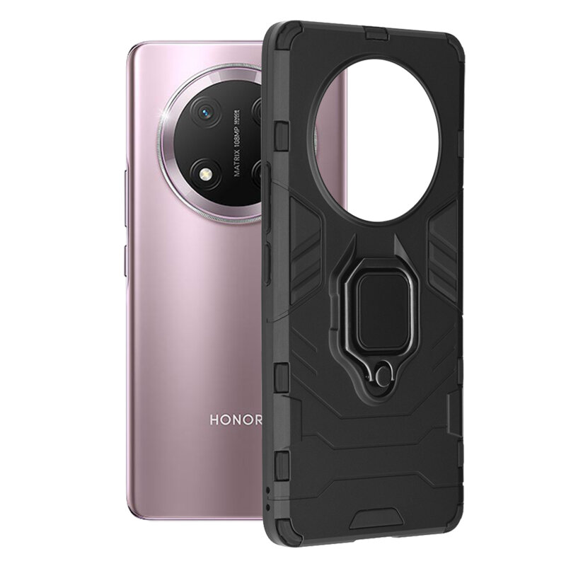 Husa Honor X9c Techsuit Silicone Shield, negru