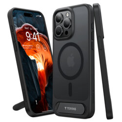 Husa iPhone 15 Pro Max Torras Pstand, negru