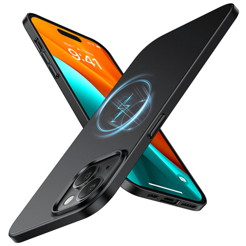 Husa iPhone 15 Torras OriginFit-Mag Series, negru