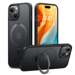 Husa iPhone 15 Torras Ostand Series, negru