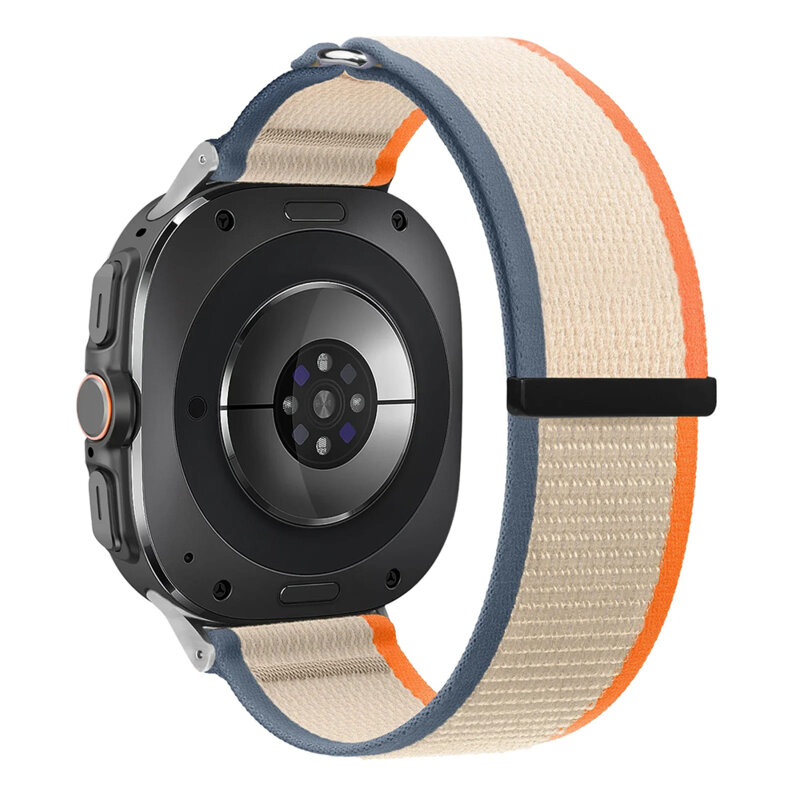 Curea Samsung Galaxy Watch Ultra 47mm Techsuit, bej / portocaliu, W054