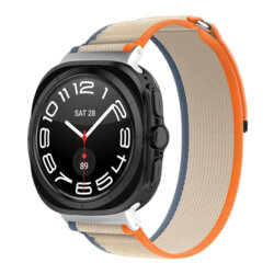 Curea Samsung Galaxy Watch Ultra 47mm Techsuit, bej / portocaliu, W054