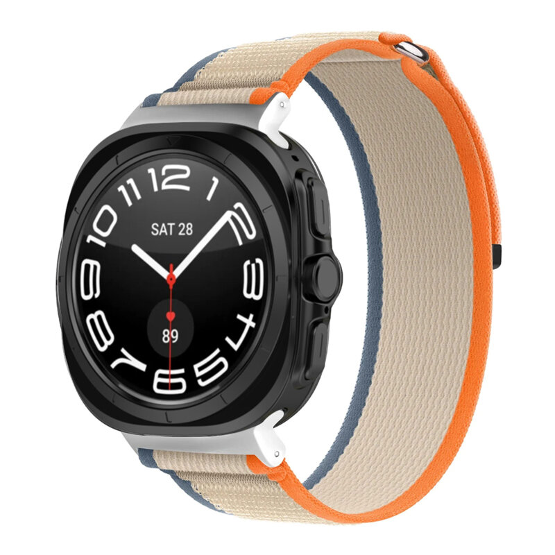 Curea Samsung Galaxy Watch Ultra 47mm Techsuit, bej / portocaliu, W054