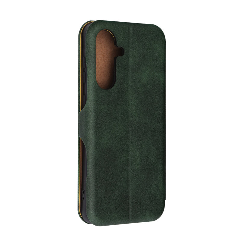 Husa 360° Samsung Galaxy A56 5G Techsuit Safe Wallet Plus, verde