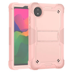[Pachet 360°] Husa + folie sticla Xiaomi Redmi Pad SE 4G Techsuit Rugged TabShell, roz
