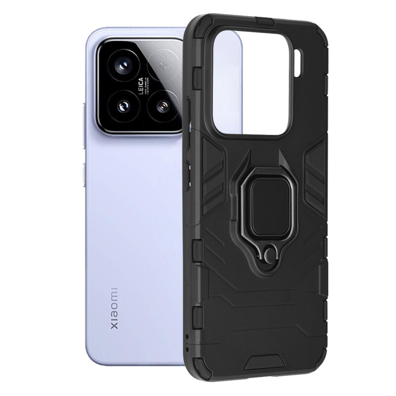 Husa Xiaomi 15 Techsuit Silicone Shield, negru