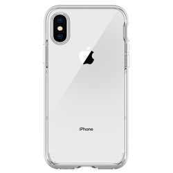 Bumper Spigen iPhone X, iPhone 10 Neo Hybrid Crystal - Satin Silver