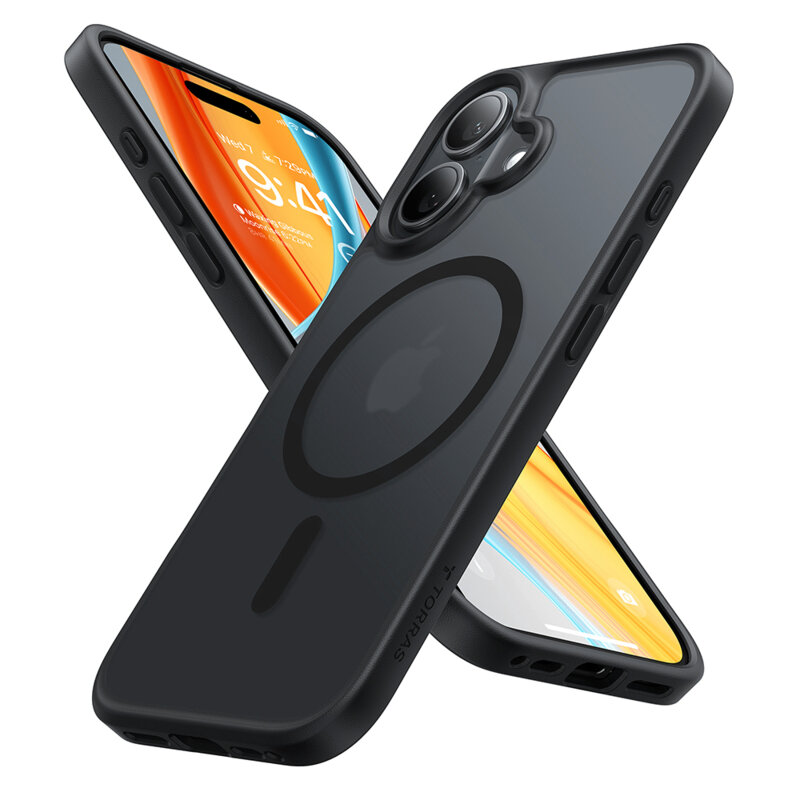 Husa iPhone 16 Plus Torras Guardian Magnetic Series, negru