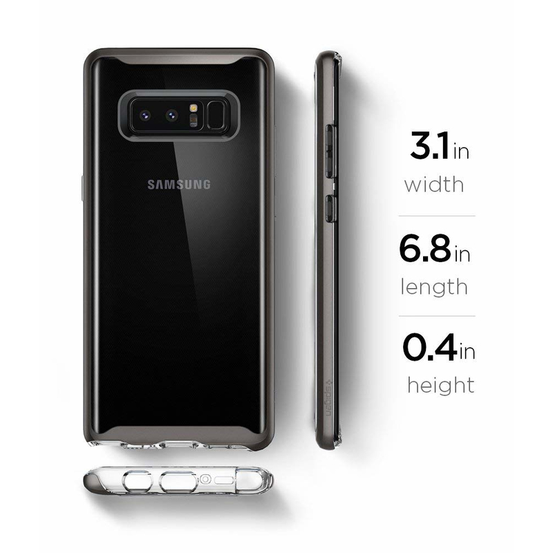 Bumper Spigen Samsung Galaxy Note 8 Neo Hybrid Crystal - Gunmetal