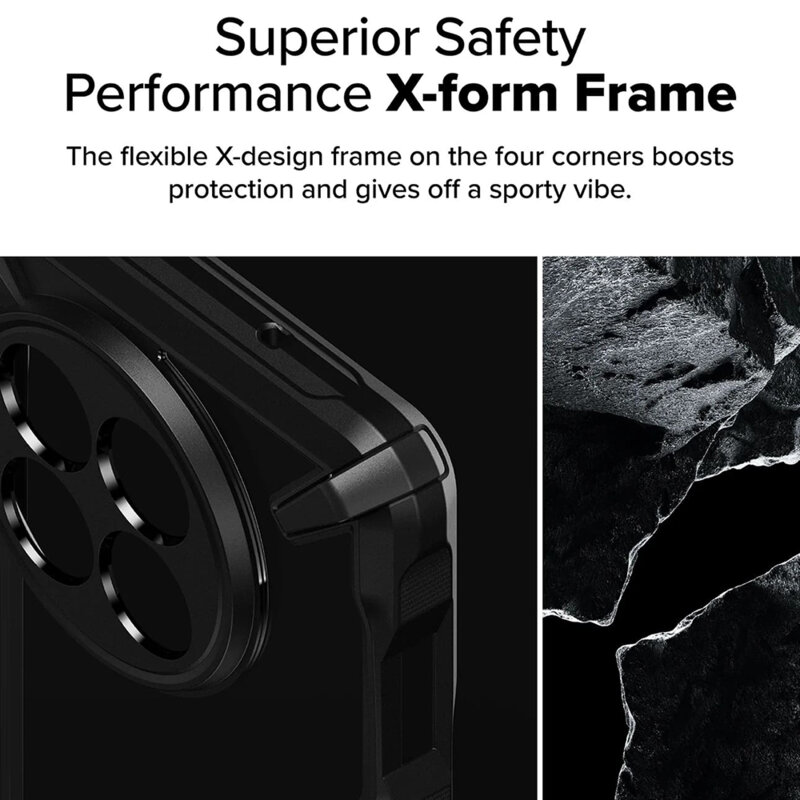 Husa OnePlus 13R Ringke Fusion X, negru