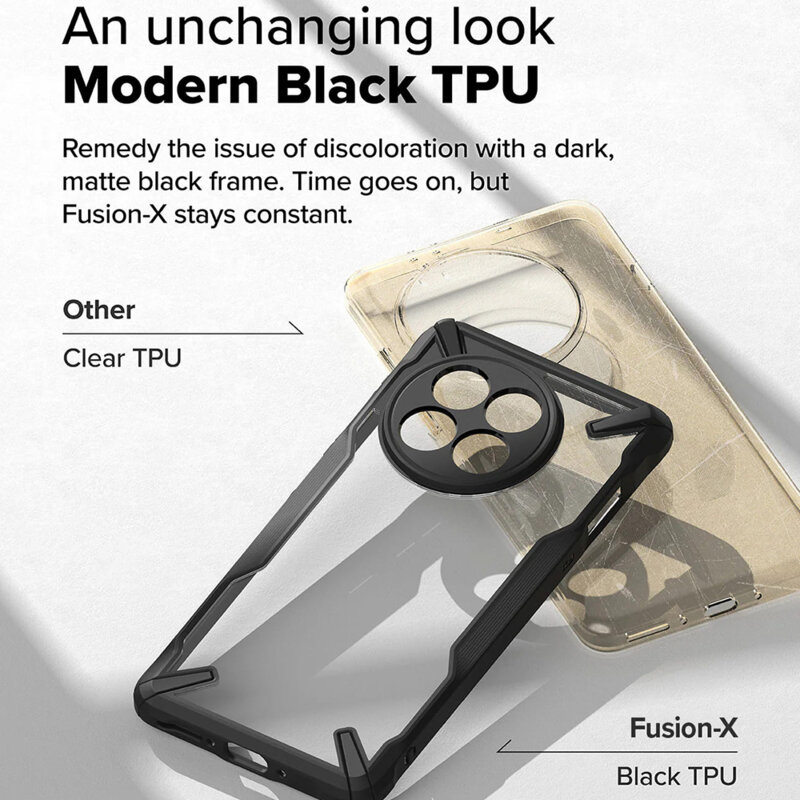 Husa OnePlus 13R Ringke Fusion X, negru