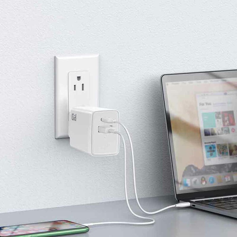 Incarcator priza Type-C, USB, PD20W, 3A Lito, alb, LC09