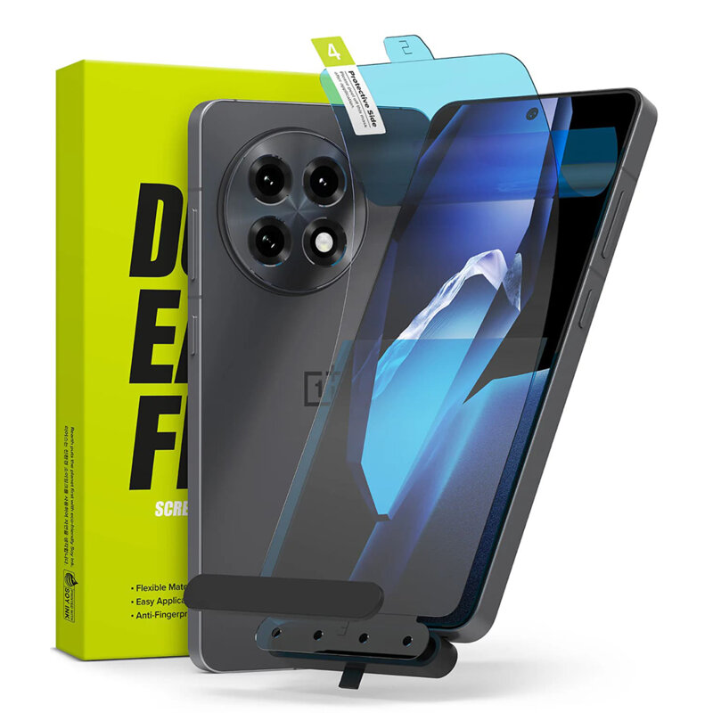 [Pachet 2x] Folie OnePlus 13R Ringke Dual Easy Film Full Coverage, transparenta