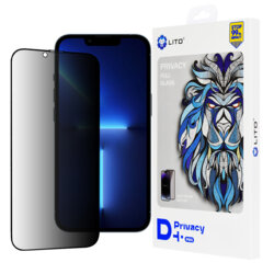 Folie sticla iPhone 13 Pro Max Lito D+ Pro Privacy, negru