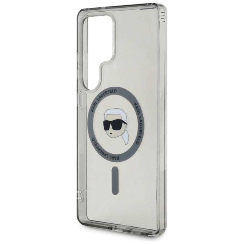 Husa Samsung Galaxy S25 Ultra Karl Lagerfeld IML MagSafe, Karl`s Head, KLHMS25LHLSKIK