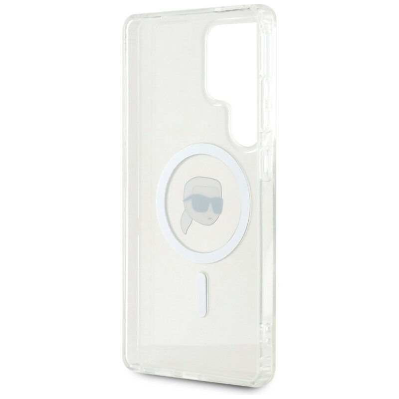 Husa Samsung Galaxy S25 Ultra Karl Lagerfeld IML MagSafe, Karl`s Head, KLHMS25LHLSKIH