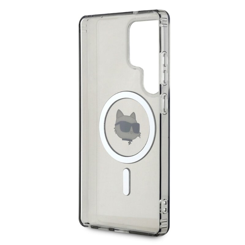 Husa Samsung Galaxy S25 Ultra Karl Lagerfeld IML MagSafe, Choupette`s Head, KLHMS25LHLSCHK