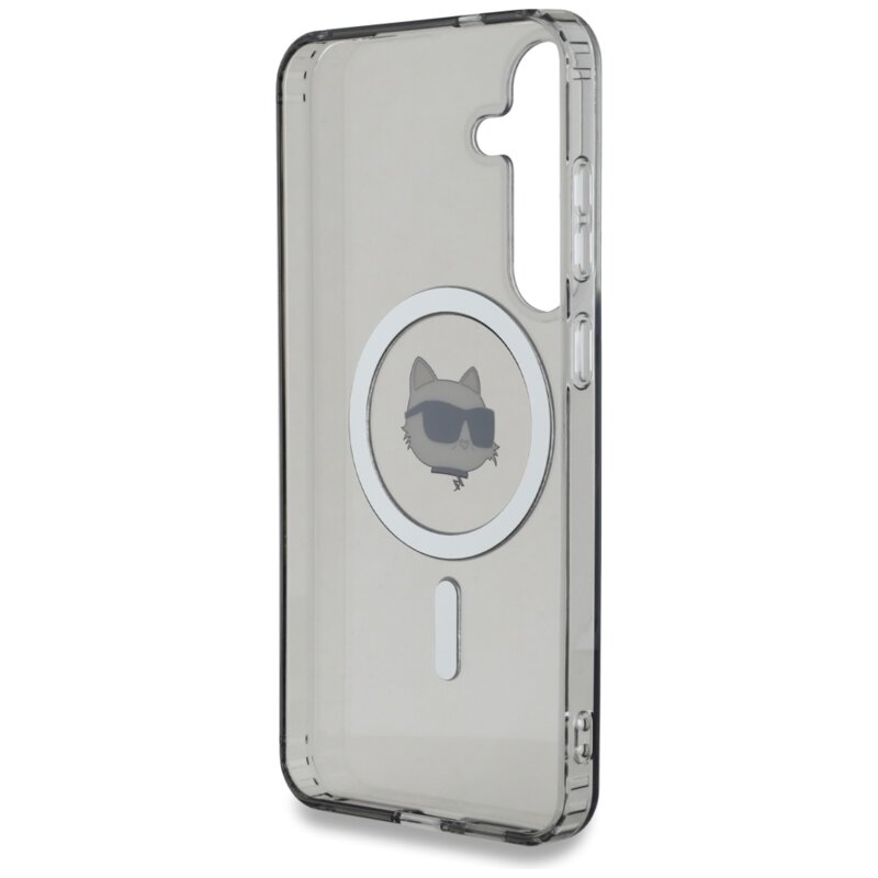 Husa Samsung Galaxy S25 Plus Karl Lagerfeld IML MagSafe, Choupette`s Head, KLHMS25MHLSCHK