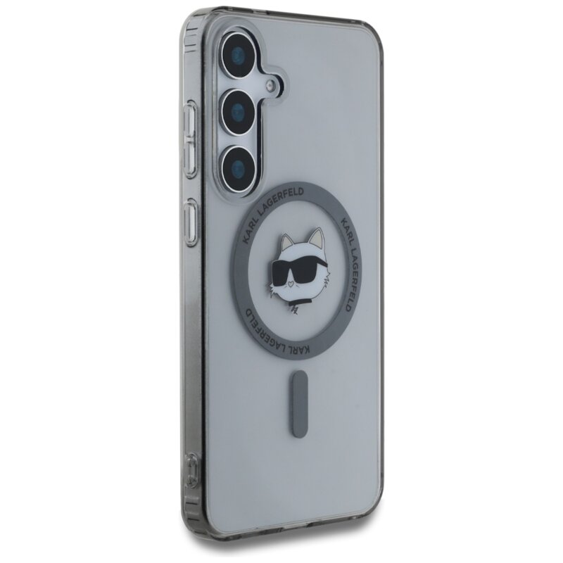 Husa Samsung Galaxy S25 Plus Karl Lagerfeld IML MagSafe, Choupette`s Head, KLHMS25MHLSCHK