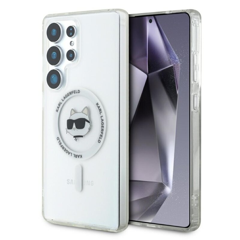 Husa Samsung Galaxy S25 Ultra Karl Lagerfeld IML MagSafe, Choupette`s Head, KLHMS25LHLSCHH