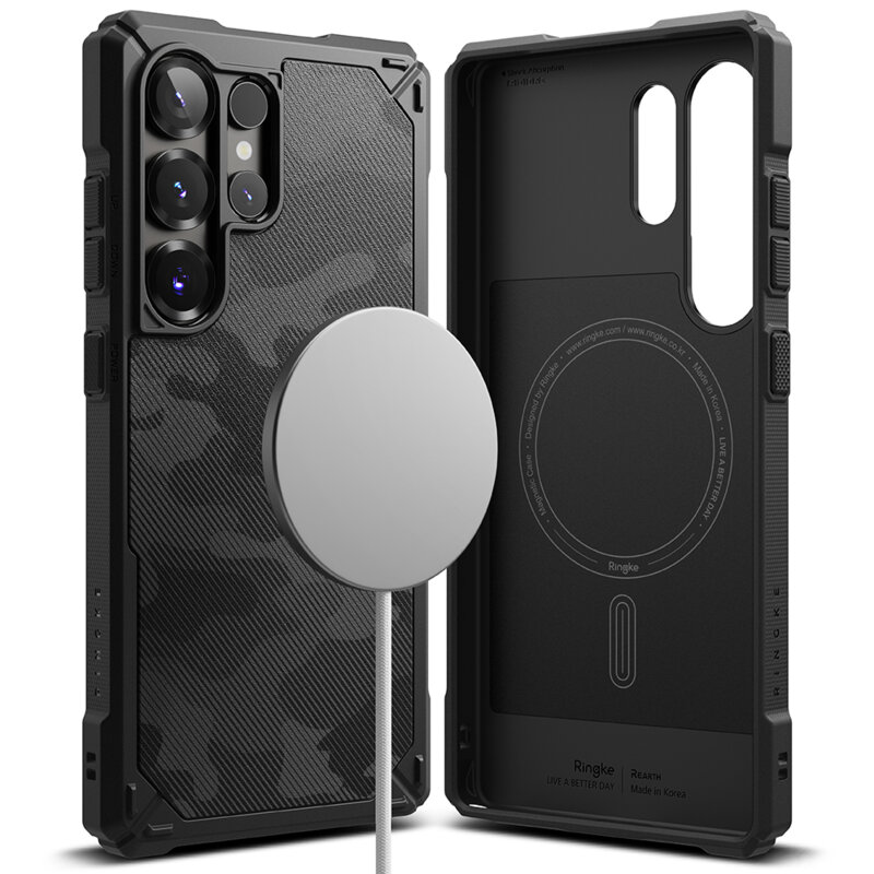 Husa Samsung Galaxy S25 Ultra Ringke Rugged Gear MagSafe, camuflaj