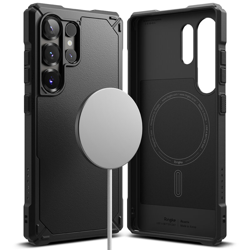 Husa Samsung Galaxy S25 Ultra Ringke Rugged Gear MagSafe, negru