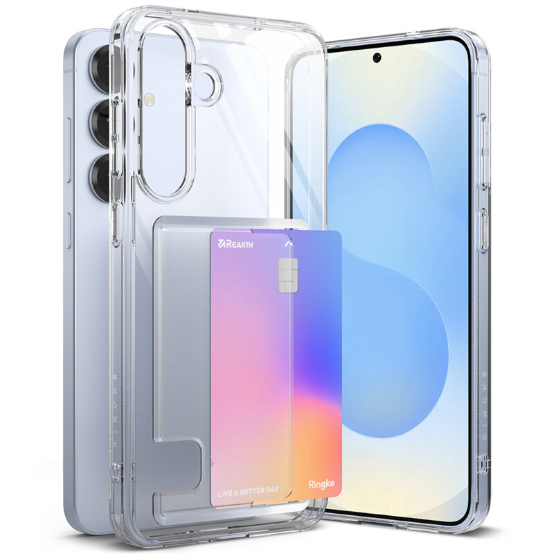 Husa Samsung Galaxy S25 Plus Ringke Fusion Card, transparenta