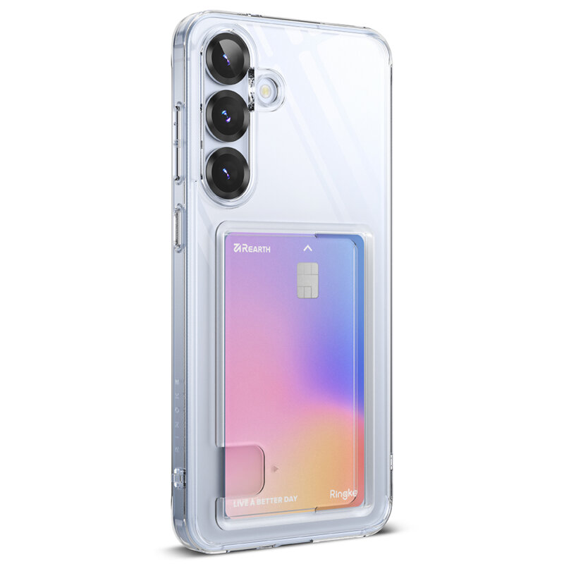 Husa Samsung Galaxy S25 Plus Ringke Fusion Card, transparenta