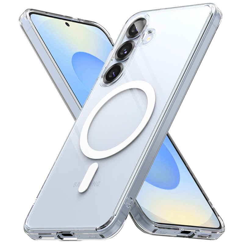 Husa Samsung Galaxy S25 Plus Ringke Fusion MagSafe, transparenta