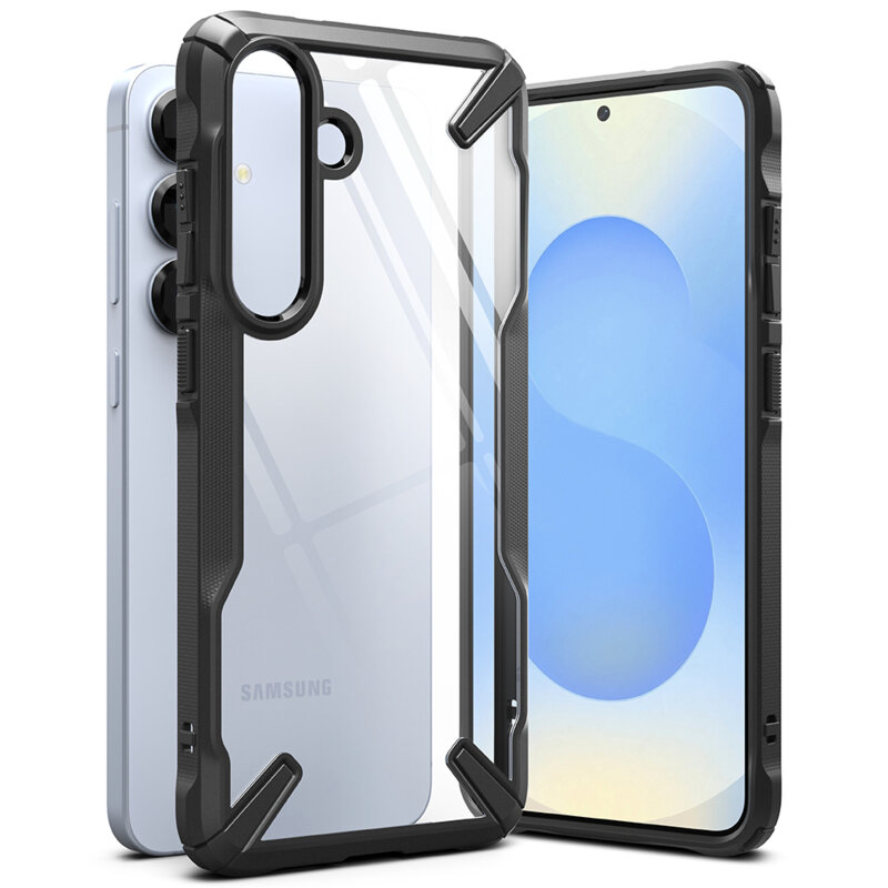 Husa Samsung Galaxy S25 Plus Ringke Fusion X, negru