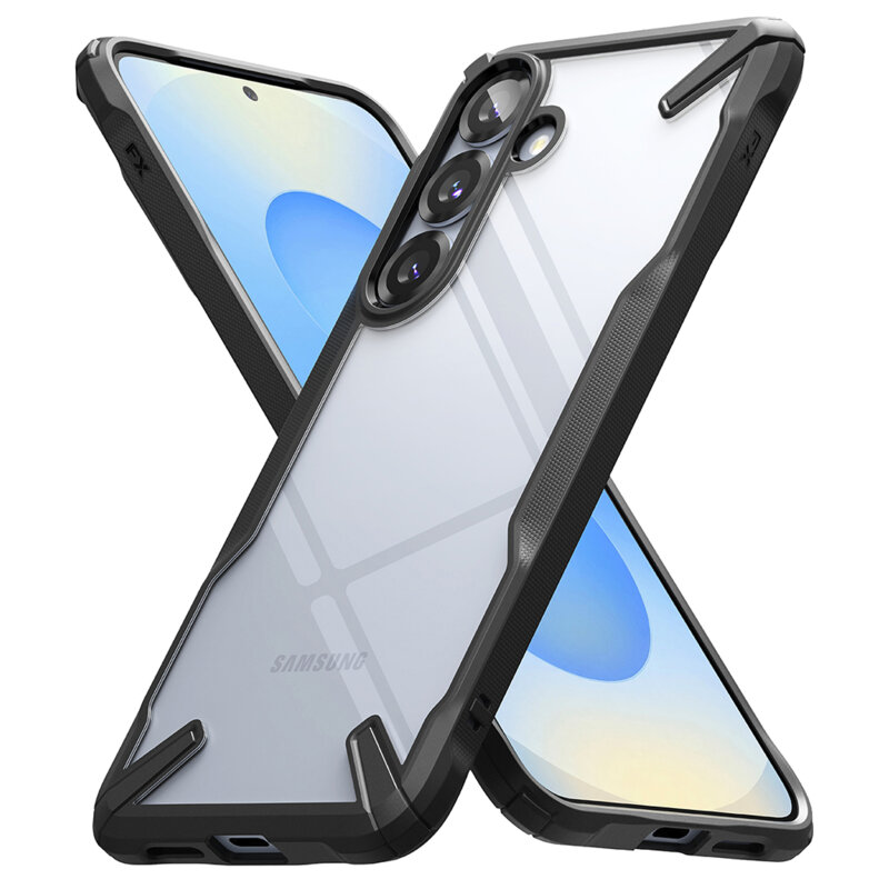 Husa Samsung Galaxy S25 Plus Ringke Fusion X, negru