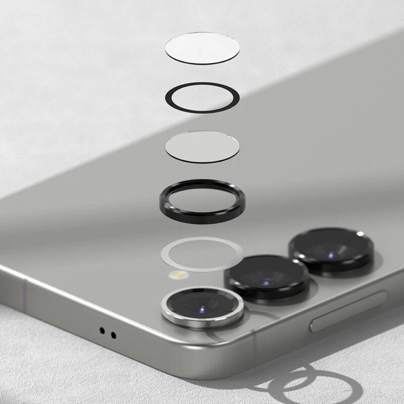 Folie sticla camera Samsung Galaxy S25 Plus Ringke Camera Lens Frame, negru