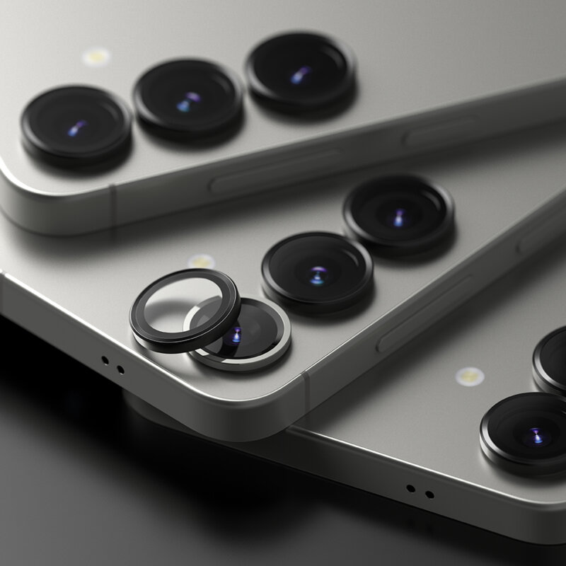 Folie sticla camera Samsung Galaxy S25 Plus Ringke Camera Lens Frame, negru