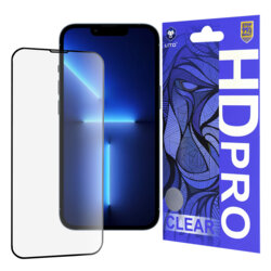 Folie sticla iPhone 13 Pro Max Lito HD Pro Clear, negru