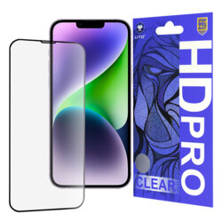 Folie sticla iPhone 14 Plus Lito HD Pro Clear, negru