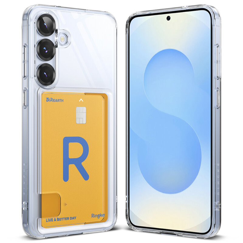 Husa Samsung Galaxy S25 Ringke Fusion Card , transparenta