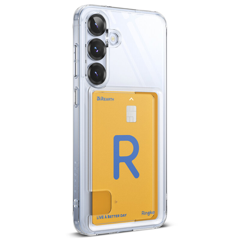 Husa Samsung Galaxy S25 Ringke Fusion Card , transparenta