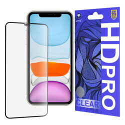 Folie sticla iPhone 11 Lito HD Pro Clear, negru