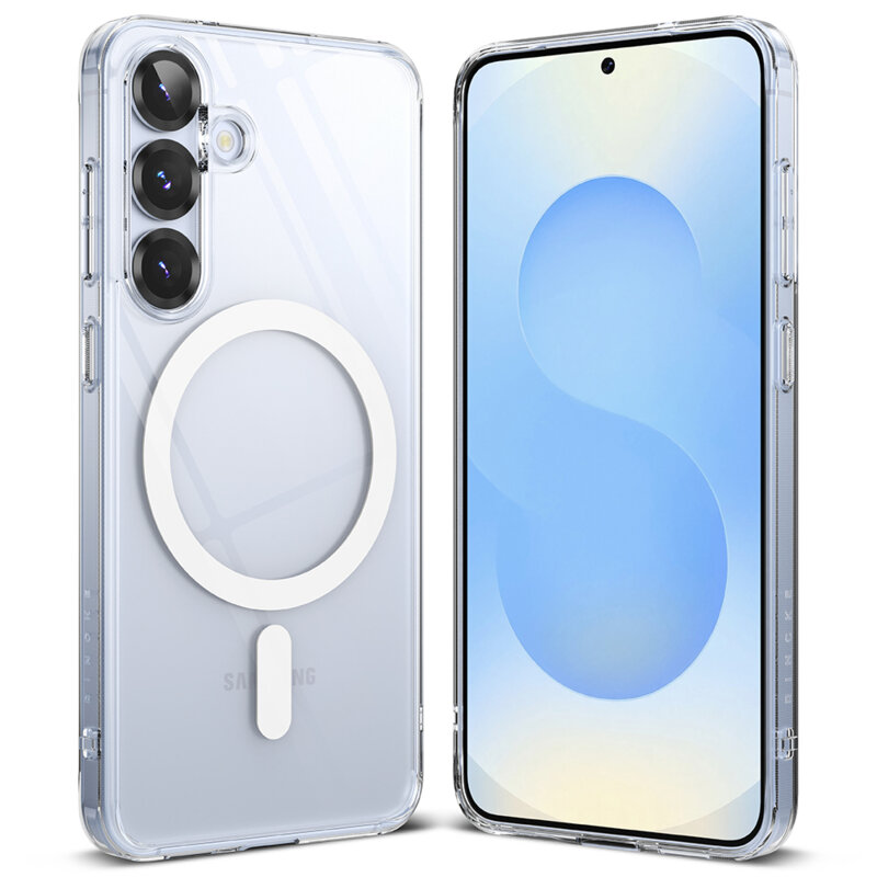 Husa Samsung Galaxy S25 Ringke Fusion MagSafe, transparenta