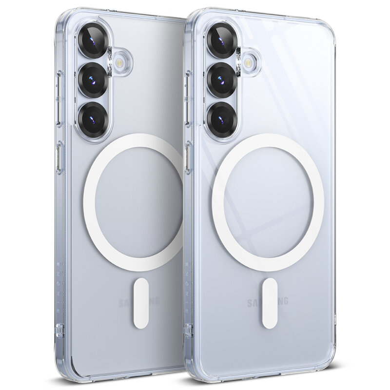 Husa Samsung Galaxy S25 Ringke Fusion MagSafe, transparenta