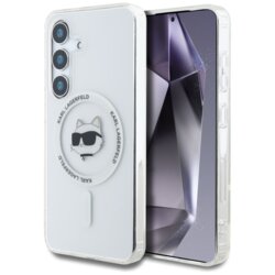 Husa Samsung Galaxy S25 Plus Karl Lagerfeld IML MagSafe, Choupette`s Head, KLHMS25MHLSCHH