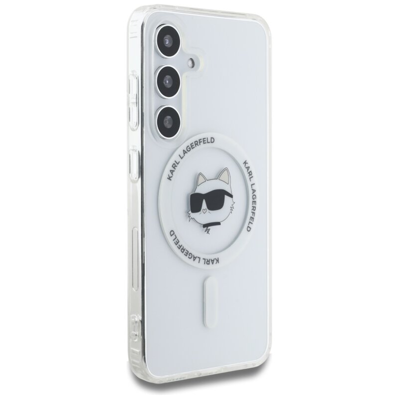 Husa Samsung Galaxy S25 Plus Karl Lagerfeld IML MagSafe, Choupette`s Head, KLHMS25MHLSCHH